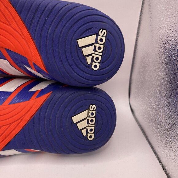 Adidas Predator Absolado Soccer Shoes Mens 9.5 Blue Red Indoor Cleat B35480 - Picture 4 of 9
